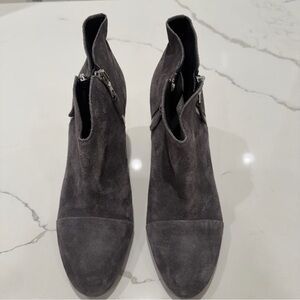 rag & bone Charcoal Suede Ankle Boots